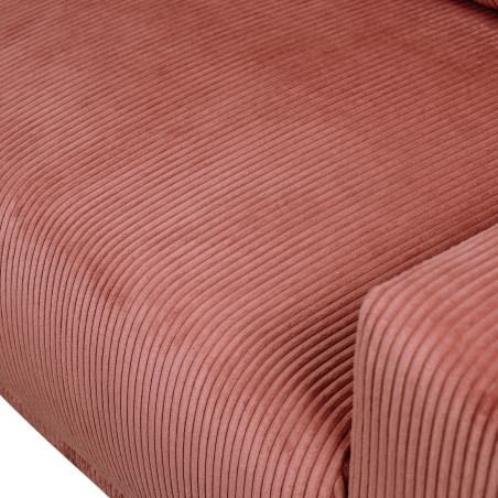 Canapea fixa Otis, 2 locuri, Burgundy deschis, 195 Cm-01