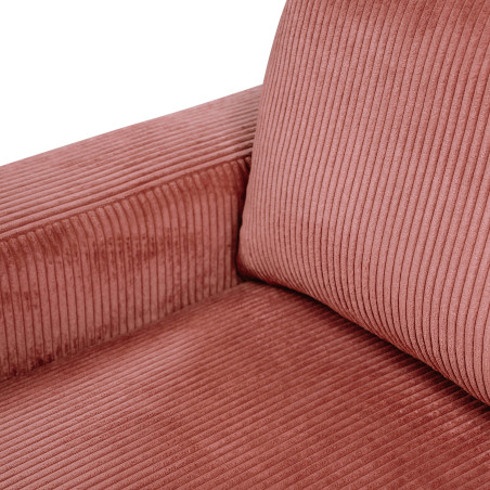 Canapea fixa Otis, 2 locuri, Burgundy deschis, 195 Cm-01
