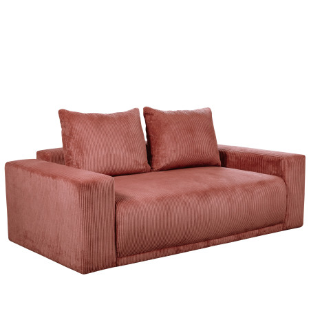 Canapea fixa Otis, 2 locuri, Burgundy deschis, 195 Cm-01