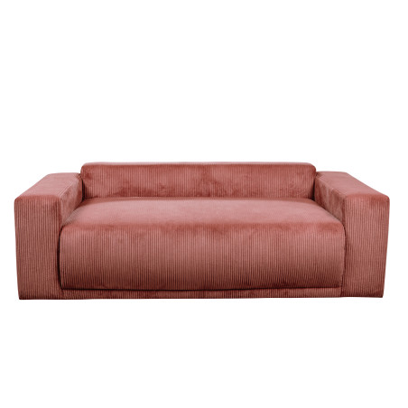 Canapea fixa Otis, 2 locuri, Burgundy deschis, 195 Cm-01