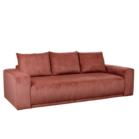 Canapea Extensibila Otis, 3 locuri, Lada Depozitare, Burgundy Deschis-01