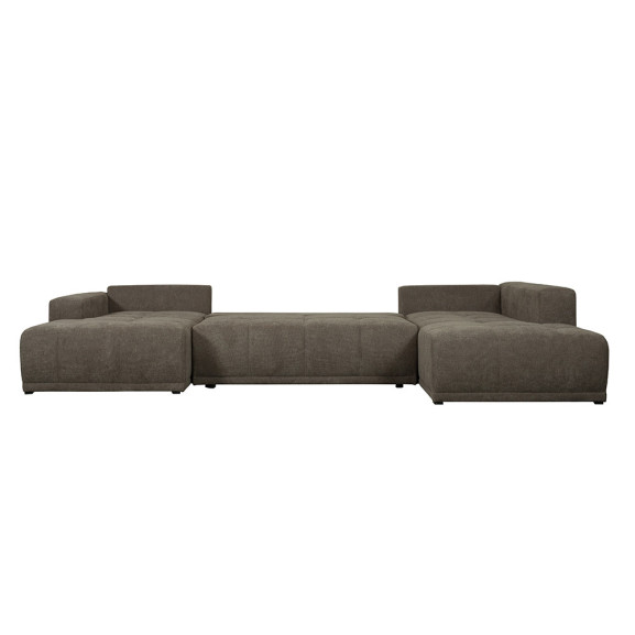 Coltar U Extensibil Otis Dreapta, 6 Locuri, Lada Depozitare, Maro, 357 Cm