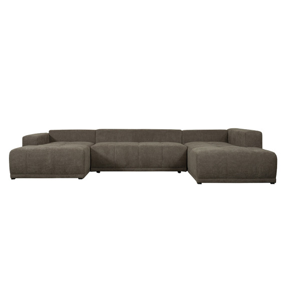 Coltar U Extensibil Otis Dreapta, 6 Locuri, Lada Depozitare, Maro, 357 Cm