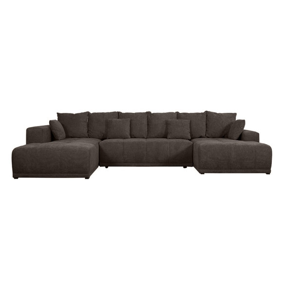 Coltar U Extensibil Otis Stanga, 6 Locuri, Lada Depozitare, Gri Inchis, 357 Cm