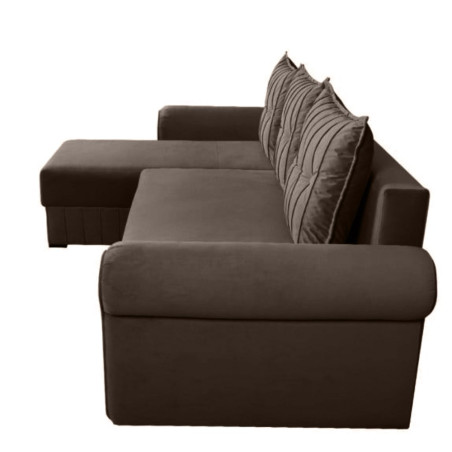 Coltar Extensibil Stanga Chic, 5 Locuri, Lada Depozitare, Maro, 273 Cm-01