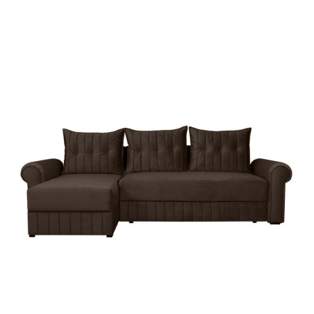 Coltar Extensibil Stanga Chic, 5 Locuri, Lada Depozitare, Maro, 273 Cm-01
