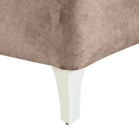 Pat Tapitat Verona Dimensiune Saltea 180 x 200 Cm,  Cu Somiera Rabatabila Maro-01