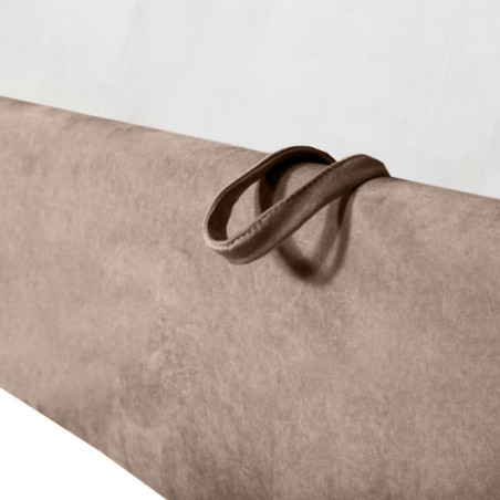 Pat Tapitat Verona Dimensiune Saltea 180 x 200 Cm,  Cu Somiera Rabatabila Maro-01