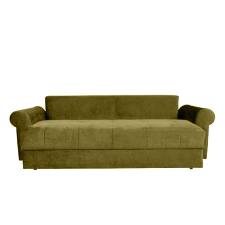 Canapea Extensibila Trendy, 3 Locuri, Lada Depozitare, Verde Olive, 243 Cm-01