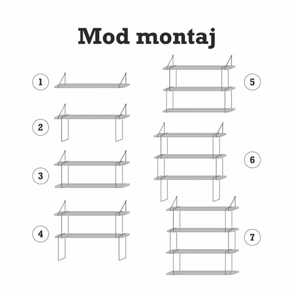 Raft modular 1 Tiki, Alb/Alb naturlich.ro