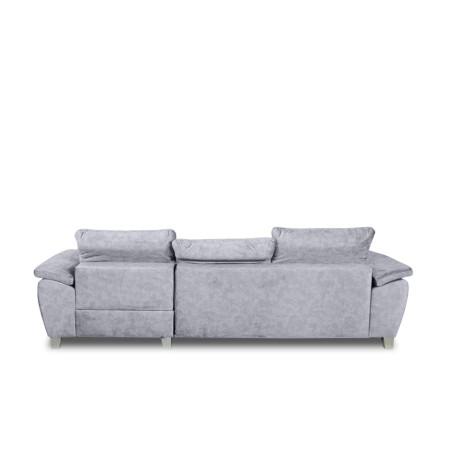 Coltar Extensibil Cu Insula Dreapta Sevilia Lux, Lada Depozitare, 5 Locuri, Tetiere Reglabile, Gri Inchis, 272 Cm-01