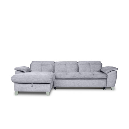 Coltar Extensibil Cu Insula Stanga Sevilia Lux, Lada Depozitare, 5 Locuri, Tetiere Reglabile, Gri Inchis 272 Cm-01
