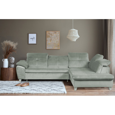 Coltar Extensibil Cu Otoman Mic 5 Locuri, Tetiere Reglabile, 280 Cm-01