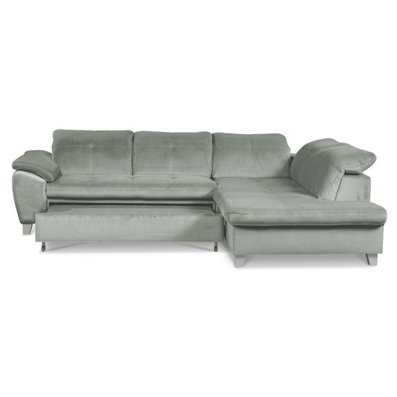 Coltar Extensibil Cu Otoman Mic 5 Locuri, Tetiere Reglabile, 280 Cm