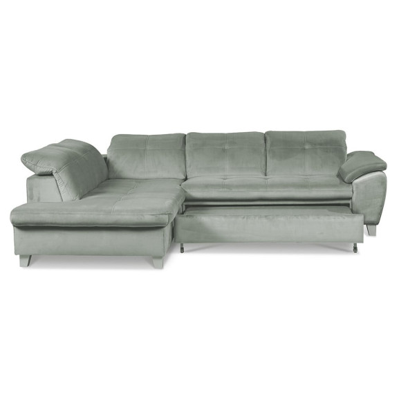 Coltar Extensibil Cu Otoman Mic 5 Locuri, Tetiere Reglabile, 280 Cm