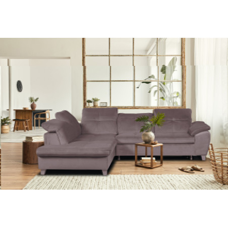 Coltar Extensibil Sevilia Cu Otoman Mic 5 Locuri, Tetiere Reglabile, 280 Cm-01