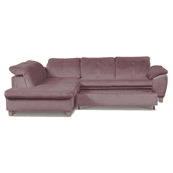 Coltar Extensibil Cu Otoman Mic 5 Locuri, Tetiere Reglabile, 280 Cm