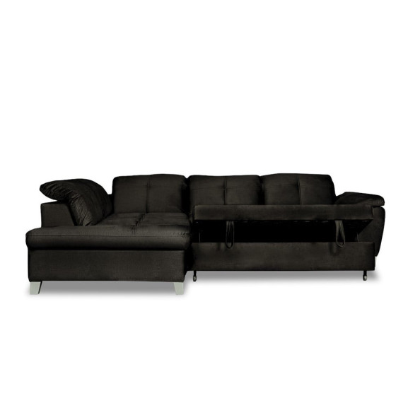 Coltar Extensibil Cu Otoman Mic 5 Locuri, Tetiere Reglabile, 280 Cm