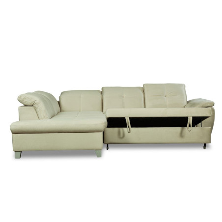 Coltar Extensibil Cu Otoman Mic 5 Locuri, Tetiere Reglabile, 280 Cm-01