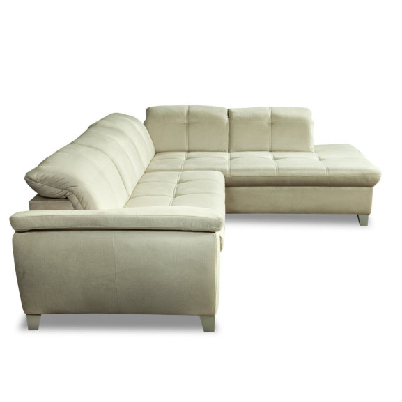 Coltar Extensibil Cu Otoman Mic 5 Locuri, Tetiere Reglabile, 280 Cm