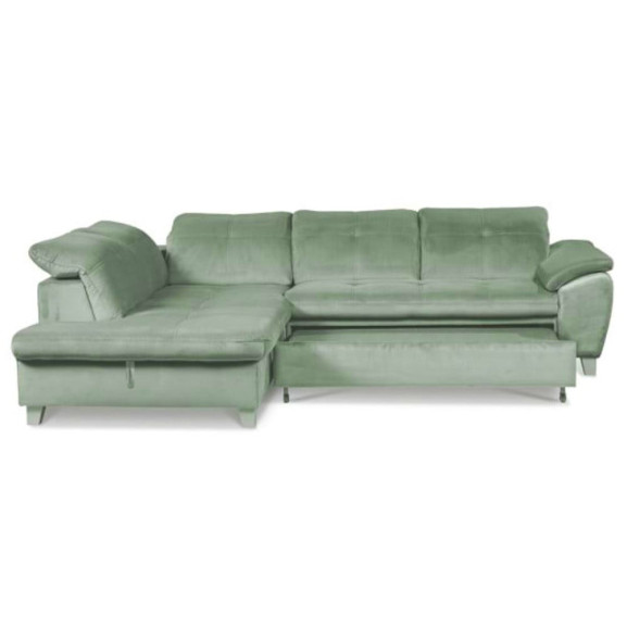 Coltar Extensibil Cu Otoman Mic 5 Locuri, Tetiere Reglabile, 280 Cm