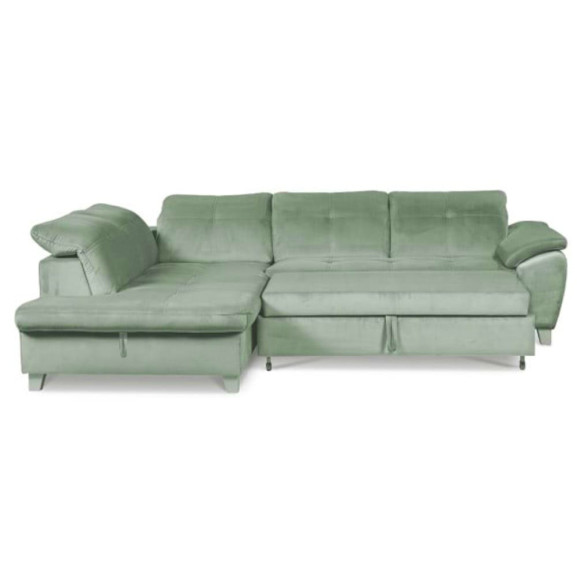 Coltar Extensibil Cu Otoman Mic 5 Locuri, Tetiere Reglabile, 280 Cm