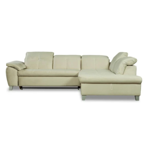 Coltar Extensibil Cu Otoman Mic 5 Locuri, Tetiere Reglabile, 280 Cm