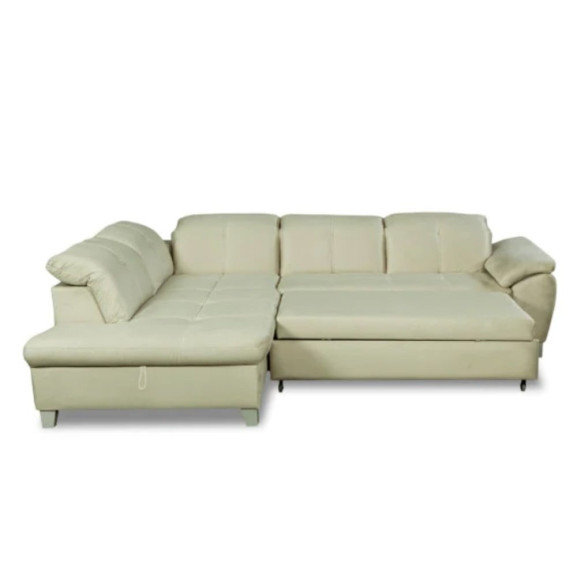 Coltar Extensibil Cu Otoman Mic 5 Locuri, Tetiere Reglabile, 280 Cm