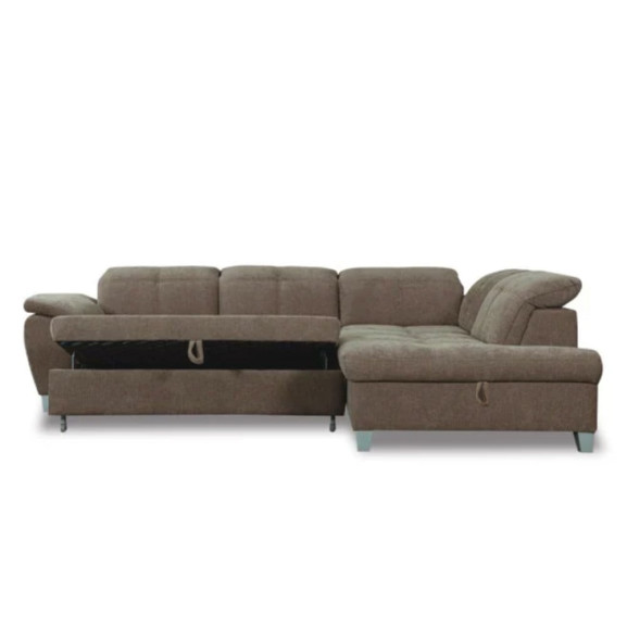 Coltar Extensibil Cu Otoman Mic 5 Locuri, Tetiere Reglabile, 280 Cm