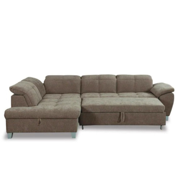 Coltar Extensibil Cu Otoman Mic 5 Locuri, Tetiere Reglabile, 280 Cm