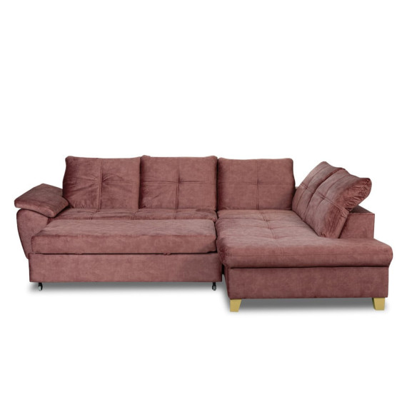 Coltar Extensibil Cu Otoman Mic 5 Locuri, Tetiere Reglabile, 280 Cm