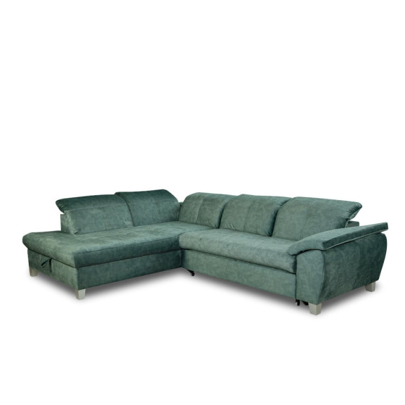 Coltar Extensibil Cu Otoman Mic 5 Locuri, Tetiere Reglabile, 280 Cm