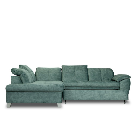 Coltar Extensibil Cu Otoman Mic 5 Locuri, Tetiere Reglabile, 280 Cm