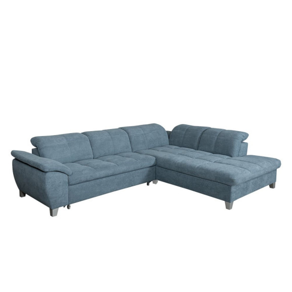 Coltar Extensibil Cu Otoman Mare 5 Locuri, Tetiere Reglabile, 300 Cm