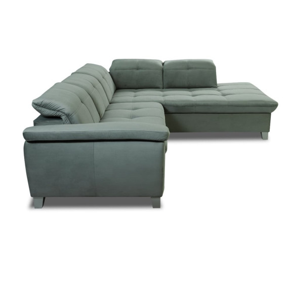 Coltar Extensibil Cu Otoman Mare 5 Locuri, Tetiere Reglabile, 300 Cm