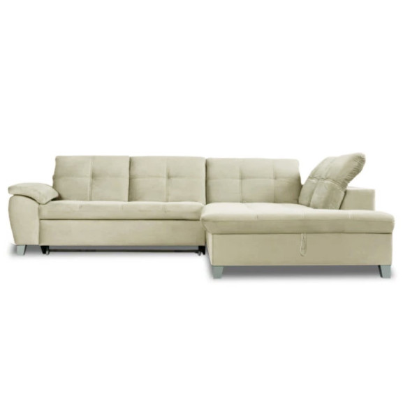 Coltar Extensibil Cu Otoman Mare 5 Locuri, Tetiere Reglabile, 300 Cm