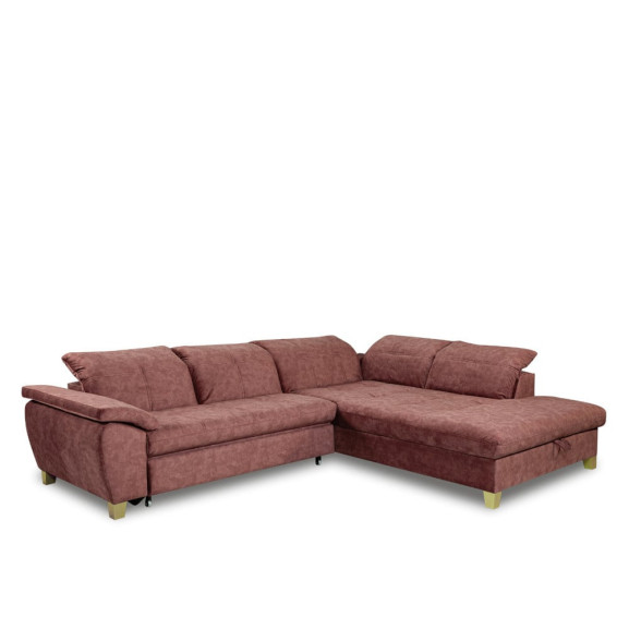 Coltar Extensibil Cu Otoman Mare 5 Locuri, Tetiere Reglabile, 300 Cm