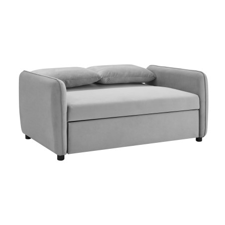 Canapea Ambrozio 2 Locuri Extensibila Gri, 140 Cm-01