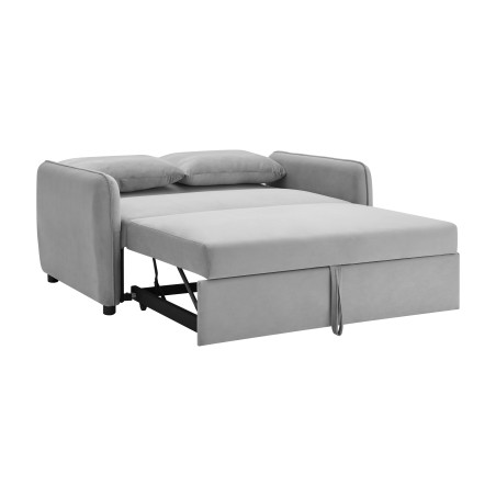 Canapea Ambrozio 2 Locuri Extensibila Gri, 140 Cm-01