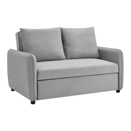 Canapea Ambrozio 2 Locuri Extensibila Gri, 140 Cm-01