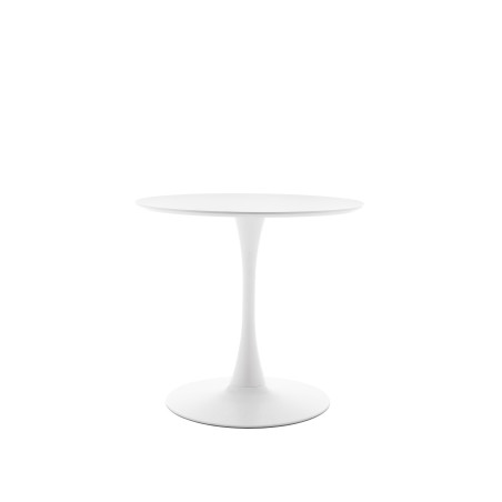 Masa Rotunda Mango, Alb, 90 Cm-01