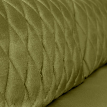 Coltar U Extensibil Tiago, Stanga, 6 Locuri, Tetiere Reglabile, Verde Olive, 330 Cm-01