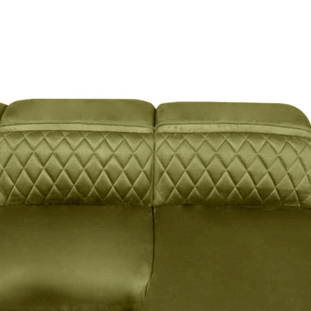 Coltar Extensibil Cu Insula Stanga Tiago, 5 Locuri, Tetiere Reglabile, Verde Olive, 243 Cm-01