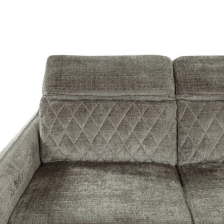 Coltar Extensibil Cu Otoman Dreapta Tiago, 5 Locuri, Tetiere Reglabile, Maro, 255 Cm-01