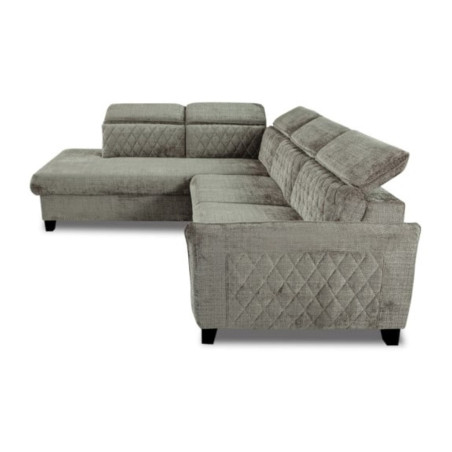 Coltar Extensibil Cu Otoman Stanga Tiago, 5 Locuri, Tetiere Reglabile, Maro, 255 Cm-01