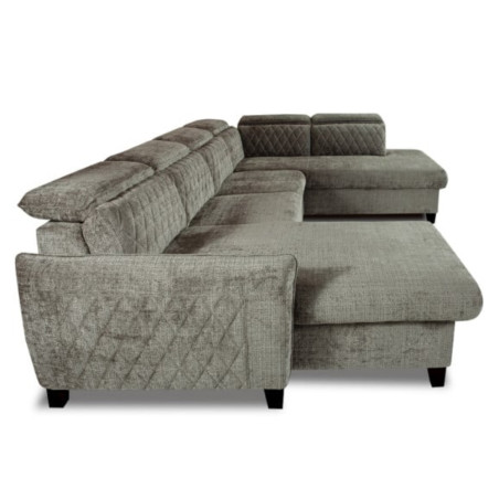 Coltar U Extensibil Tiago, Dreapta, Lada Depozitare, 6 Locuri, Tetiere Reglabile, Colonial  Si Maro, 330 Cm-01