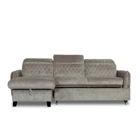 Coltar Extensibil Cu Insula Stanga Cu Lada Tiago, 5 Locuri, Tetiere Reglabile, Maro, 243 Cm-01