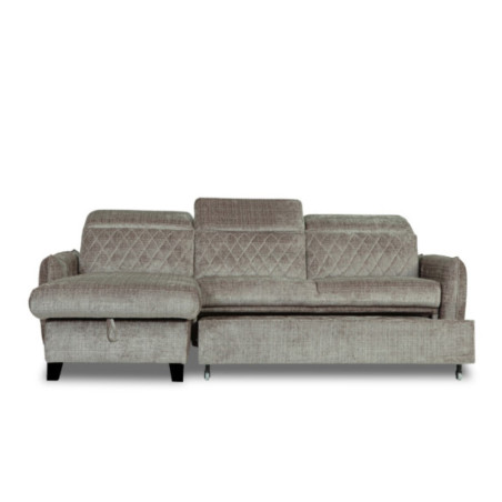 Coltar Extensibil Cu Insula Stanga Cu Lada Tiago, 5 Locuri, Tetiere Reglabile, Maro, 243 Cm-01