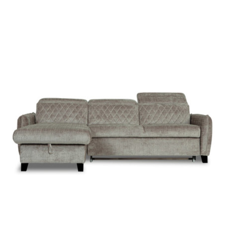 Coltar Extensibil Cu Insula Stanga Cu Lada Tiago, 5 Locuri, Tetiere Reglabile, Maro, 243 Cm-01