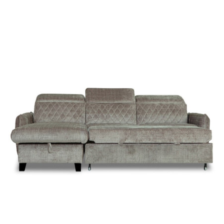 Coltar Extensibil Cu Insula Stanga Cu Lada Tiago, 5 Locuri, Tetiere Reglabile, Maro, 243 Cm-01